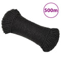 Vidaxl werktouw 8 mm 500 m polypropeen zwart