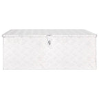 Vidaxl opbergbox 100x55x37 cm aluminium zilverkleurig