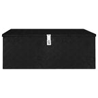 Vidaxl opbergbox 100x55x37 cm aluminium zwart