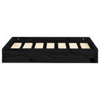Vidaxl hondenmand 61,5x49x9 cm massief grenenhout zwart
