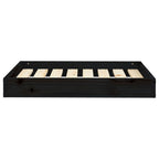 VidaXL Hondenmand 71,5x54x9 cm massief grenenhout zwart