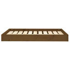 Vidaxl hondenmand 91,5x64x9 cm massief grenenhout honingbruin