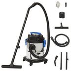 Vidaxl nat- en droogzuiger 1200 w 20 l zilverkleurig