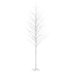 Vidaxl berkenboom led 672 led's warmwit 400 cm wit