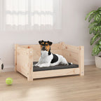 Vidaxl hondenbed 55,5x45,5x28 cm massief grenenhout