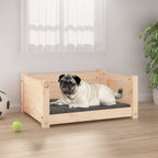 Vidaxl hondenbed 65,5x50,5x28 cm massief grenenhout