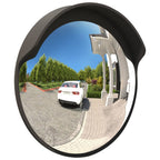 Vidaxl buiten convex verkeersspiegel zwart ø45 cm polycarbonaat