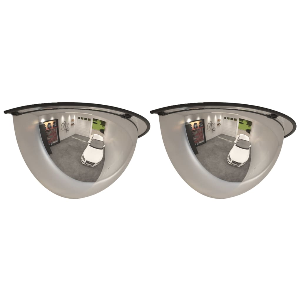 Vidaxl verkeersspiegel halve bol 2 st ø 40 cm acryl