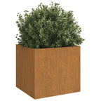 Vidaxl plantenbakken 2 st 32x30x29 cm cortenstaal
