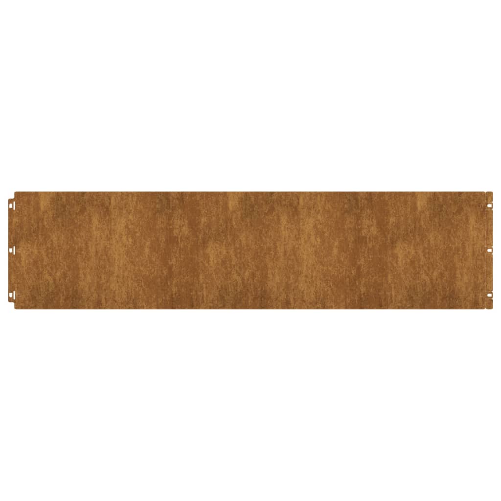 Vidaxl gazonranden 10 stuks 25x103 cm flexibel cortenstaal