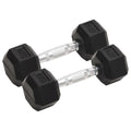 Vidaxl halters 2 st 8 kg totaal gietijzer