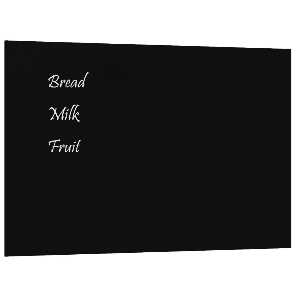VidaXL Magneetbord voor aan de wand 40x30 cm gehard glas zwart