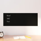 VidaXL Magneetbord voor aan de wand 80x30 cm gehard glas zwart