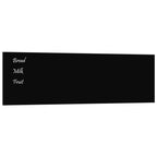 Vidaxl magneetbord voor aan de wand 100x30 cm gehard glas zwart