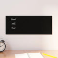 VidaXL Magneetbord voor aan de wand 50x20 cm gehard glas zwart