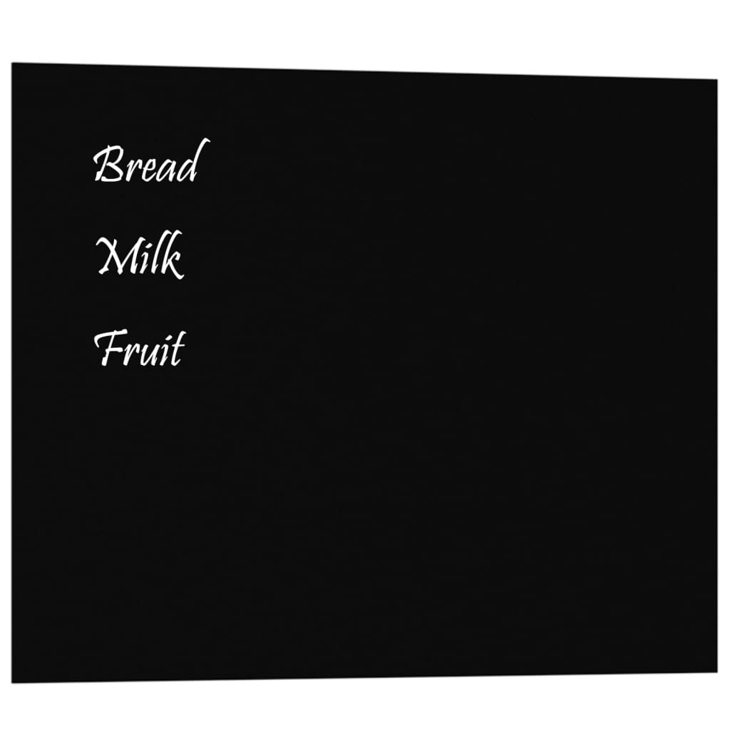 Vidaxl magneetbord voor aan de wand 50x40 cm gehard glas zwart