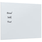VidaXL Magneetbord voor aan de wand 50x40 cm gehard glas wit