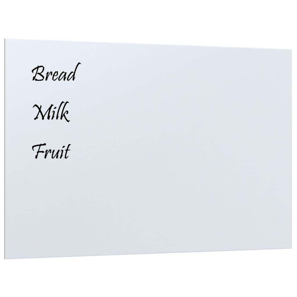 VidaXL Magneetbord wandgemonteerd 60x40 cm gehard glas wit