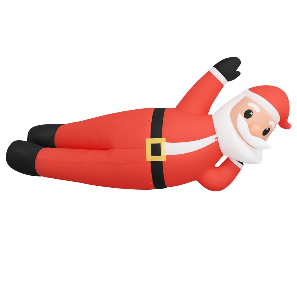 VidaXL Kerstman liggend met LED's opblaasbaar 160 cm