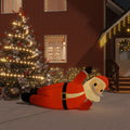 VidaXL Kerstman liggend met LED's opblaasbaar 160 cm