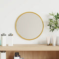 Vidaxl wandspiegel rond ø20 cm goudkleurig