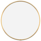Vidaxl wandspiegel rond ø30 cm goudkleurig