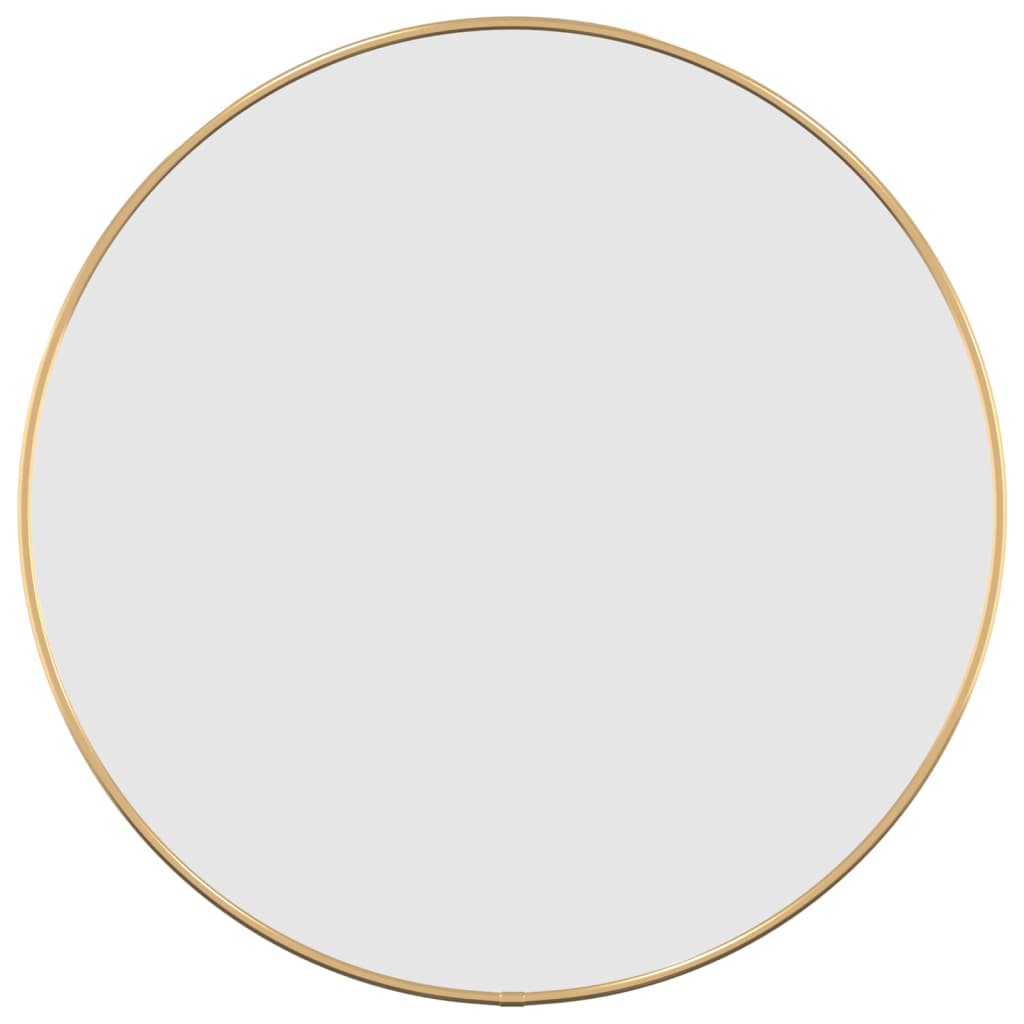 Vidaxl wandspiegel rond ø50 cm goudkleurig