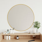 Vidaxl wandspiegel rond ø60 cm goudkleurig