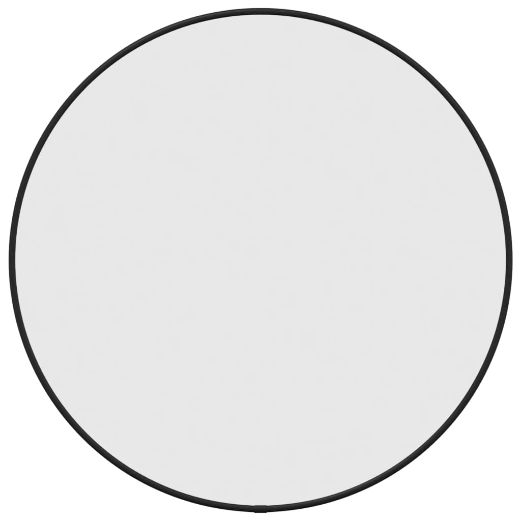 Vidaxl wandspiegel rond ø50 cm zwart
