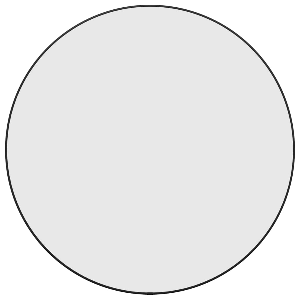 Vidaxl wandspiegel rond ø60 cm zwart