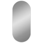Vidaxl wandspiegel 100x45 cm ovaal zilverkleurig
