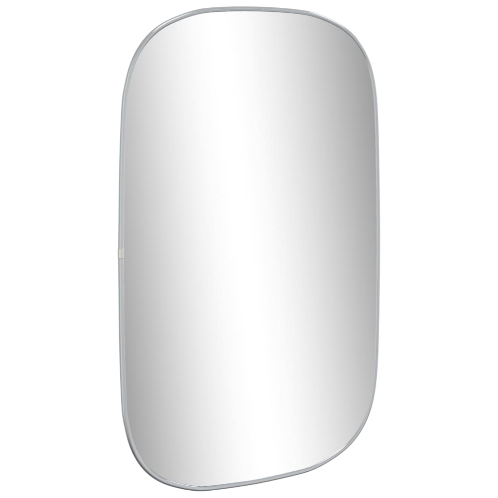 Vidaxl wandspiegel 80x50 cm zilverkleurig