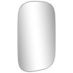 Vidaxl wandspiegel 80x50 cm zilverkleurig