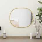 Vidaxl wandspiegel 30x25 cm goudkleurig