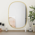 Vidaxl wandspiegel 50x35 cm goudkleurig