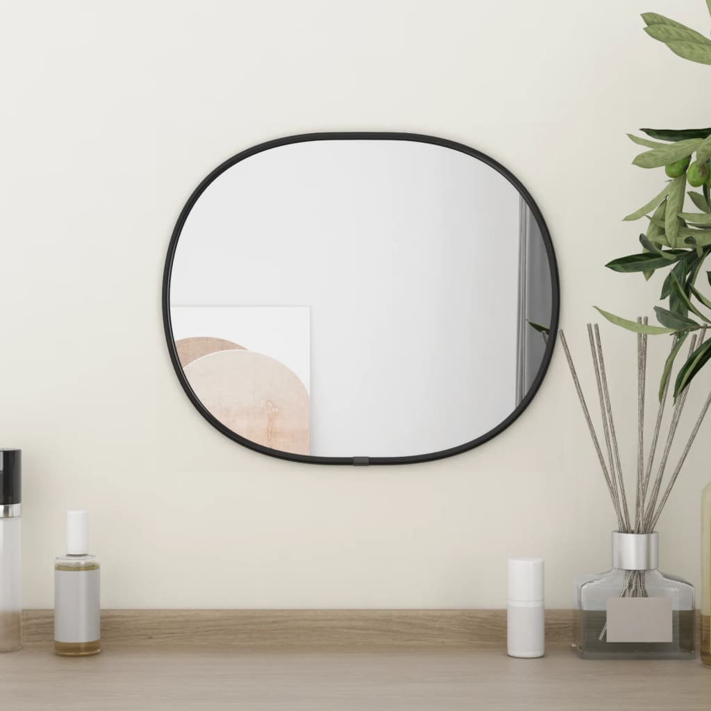 Vidaxl wandspiegel 30x25 cm zwart
