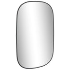 Vidaxl wandspiegel 70x45 cm zwart