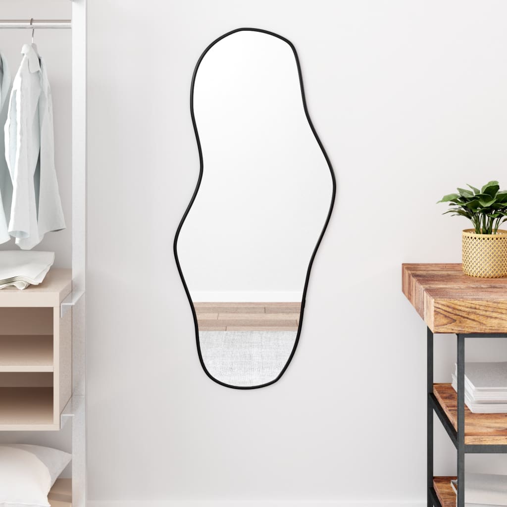 Vidaxl wandspiegel 100x45 cm zwart