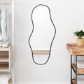 Vidaxl wandspiegel 100x45 cm zwart
