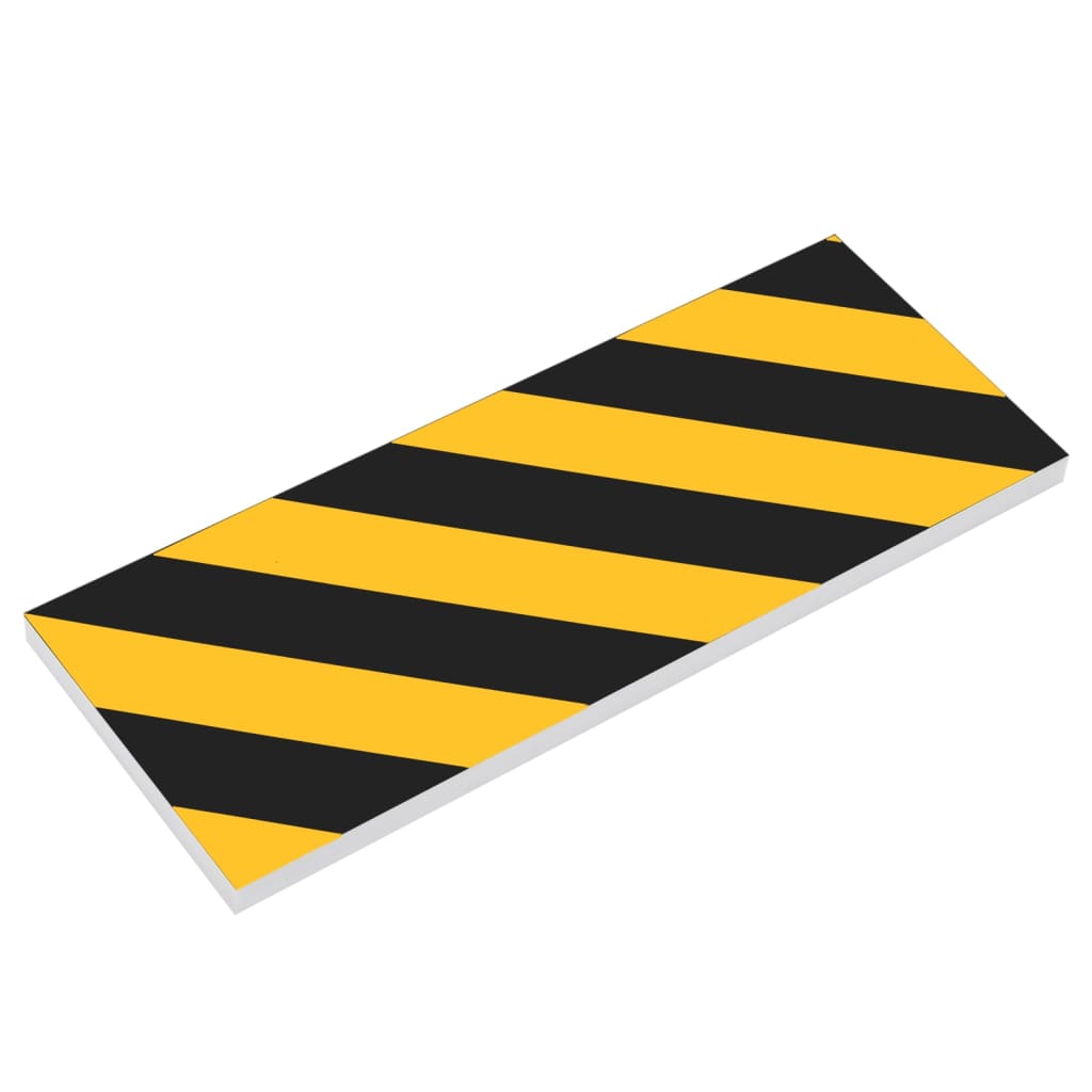 VidaXL Muurbeschermers 6 st 50x10x2 cm EVA-schuim geel en zwart