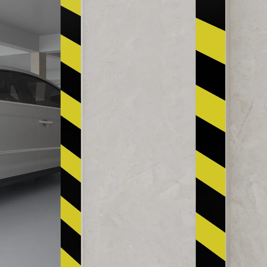 VidaXL Muurbeschermers 6 st 50x10x2 cm EVA-schuim geel en zwart