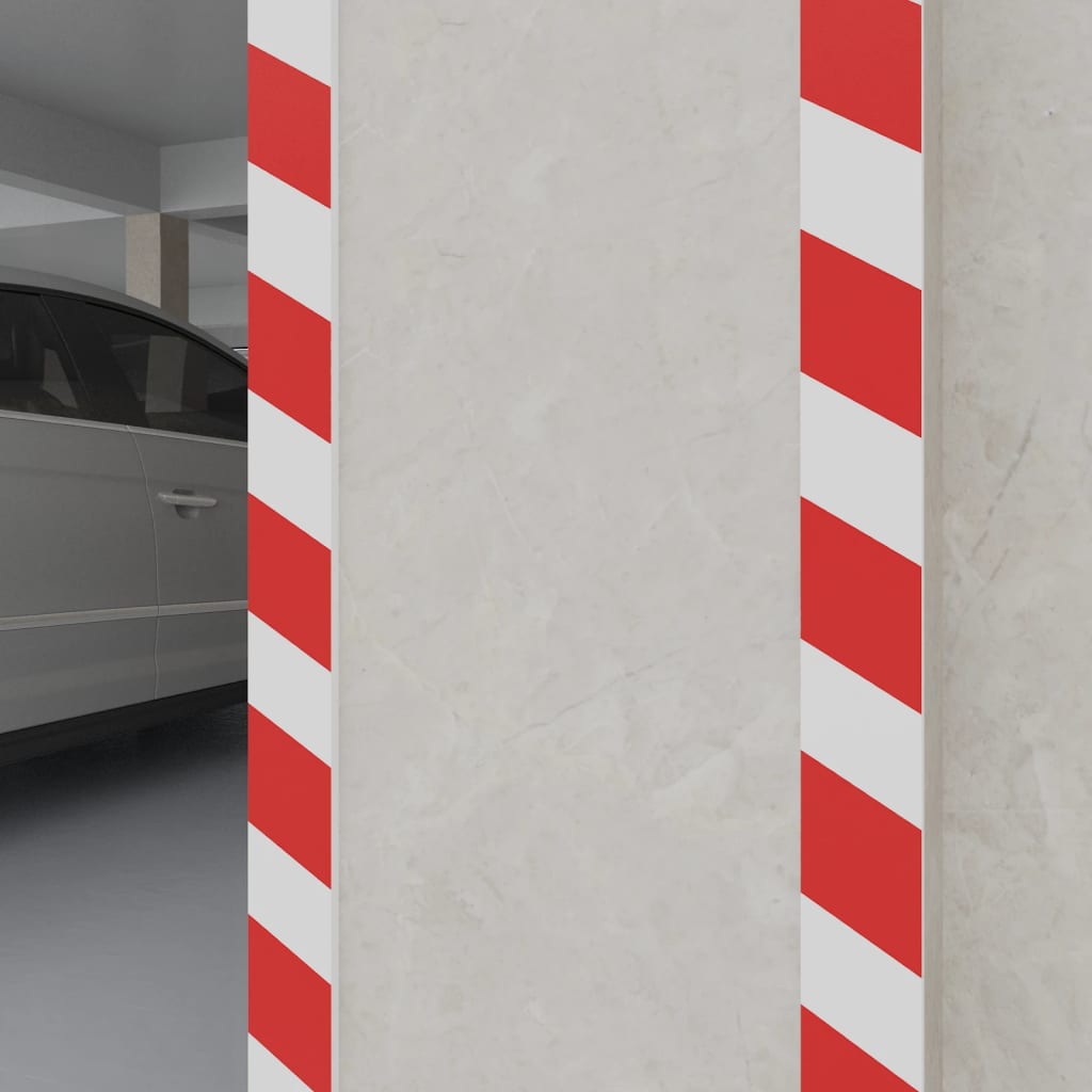 Vidaxl muurbeschermers 6 st 50x20x2 cm eva-schuim rood en wit