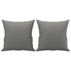 Vidaxl sierkussens 2 st 40x40 cm stof donkergrijs