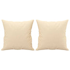 Vidaxl sierkussens 2 st 40x40 cm stof crèmekleurig