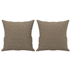 Vidaxl sierkussens 2 st 40x40 cm stof taupe