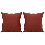 Vidaxl sierkussens 2 st 40x40 cm kunstleer wijnrood