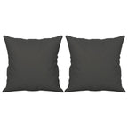 Vidaxl sierkussens 2 st 40x40 cm microvezelstof donkergrijs