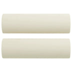 Vidaxl sierkussens 2 st 15x50 cm fluweel crèmekleurig