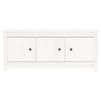 Vidaxl schoenenkast 110x38x45,5 cm massief grenenhout wit