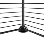 Vidaxl huisdierenkooi met deur 44 panelen 35x35 cm staal zwart